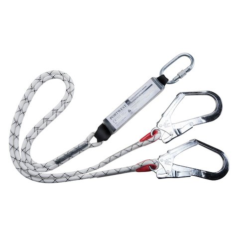 FP55 Double Kernmantle 1.8m Lanyard With Shock Absorber (5036108323012)